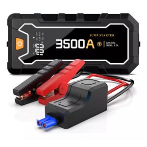 Arrancador De Batería Coche, 3500a Con Smart Clip 26800 Mah