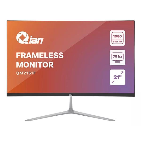 Qian Monitor Led 21.5",Full Hd, 1920x1080p, 75hz, Hdmi, Vga, Vesa 75 X 75